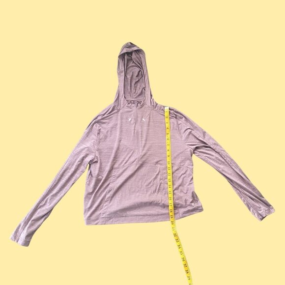 🟣 Layer8 Mauve Qwick-Dry Lightweight Hoodie – Size M - Picture 3 of 6